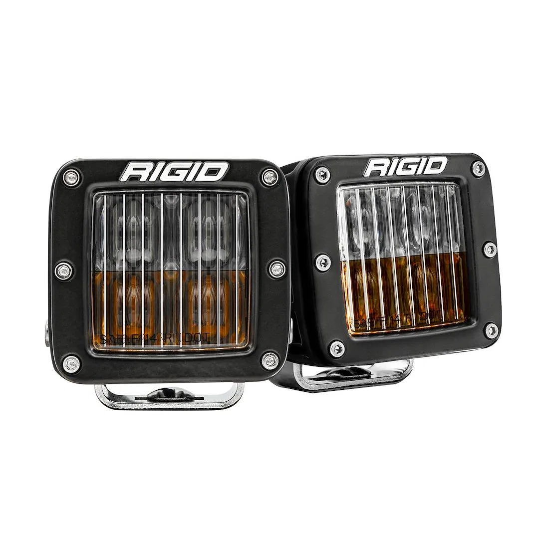 50482 – RIGID IND Driving/ Fog Light, LED Bulb Clear Bulbs 3 Inch Square 20 Watt Bulbs Amp Draw 1.4 AMP 1722 Lumens Y...